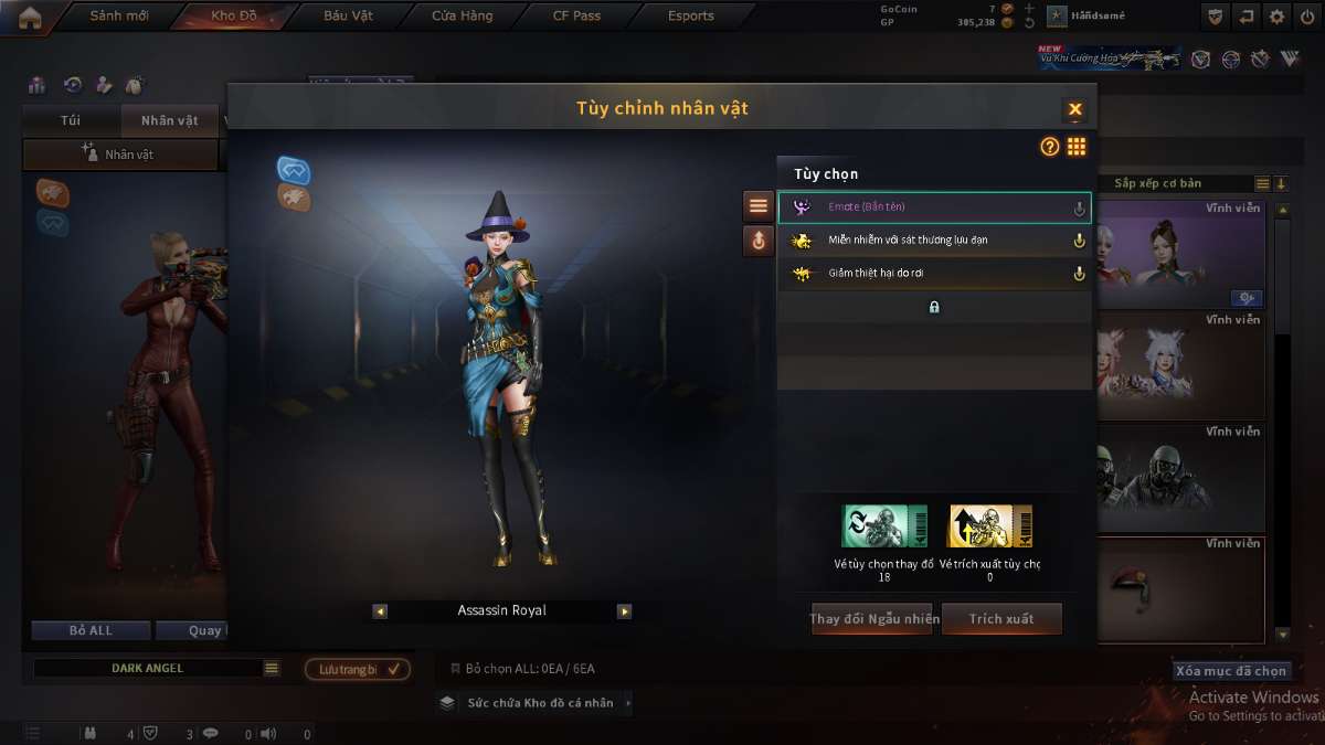shop acc cf uy tin gia re